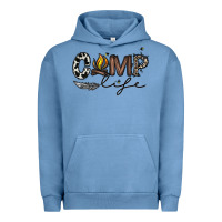 Pigment Pebble Blue camp life Urban Hoodie - CowhideDigitalArt