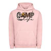Pigment Salmon camp life Urban Hoodie - CowhideDigitalArt