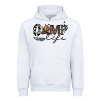 White camp life Urban Hoodie - CowhideDigitalArt