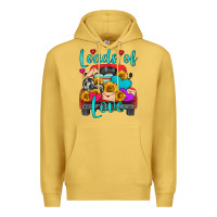 Antique Gold loads of love with truck Premium Hoodie - HRA Design Shop