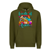 Army Green loads of love with truck Premium Hoodie - HRA Design Shop