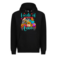 Black loads of love with truck Premium Hoodie - HRA Design Shop