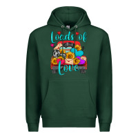 Sports Green loads of love with truck Premium Hoodie - HRA Design Shop