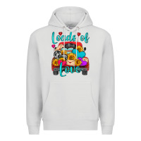 Dove Grey loads of love with truck Premium Hoodie - HRA Design Shop