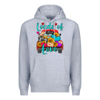 Heather Grey loads of love with truck Premium Hoodie - HRA Design Shop