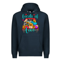 Navy loads of love with truck Premium Hoodie - HRA Design Shop