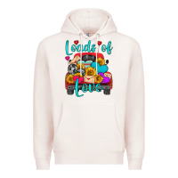 Pale Pink loads of love with truck Premium Hoodie - HRA Design Shop
