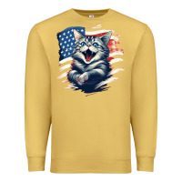 Antique Gold cat1 Premium Sweatshirt - Unal Design