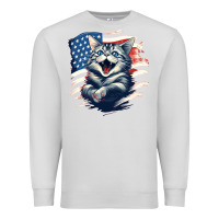 Dove Grey cat1 Premium Sweatshirt - Unal Design