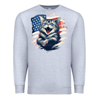 Heather Grey cat1 Premium Sweatshirt - Unal Design