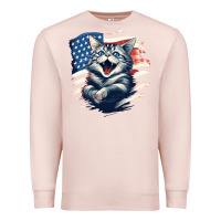 Pale Pink cat1 Premium Sweatshirt - Unal Design