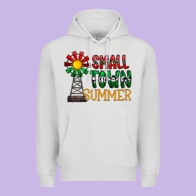 Small Town Summer Premium Hoodie Designed By Cowhidedigitalart