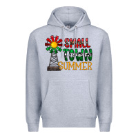 Heather Grey small town summer Premium Hoodie - CowhideDigitalArt