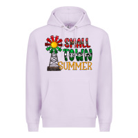 Lilac small town summer Premium Hoodie - CowhideDigitalArt