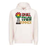 Pale Pink small town summer Premium Hoodie - CowhideDigitalArt