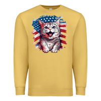 Antique Gold cat2 Premium Sweatshirt - Unal Design