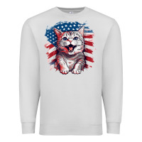 Dove Grey cat2 Premium Sweatshirt - Unal Design