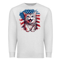 Oatmeal Heather cat2 Premium Sweatshirt - Unal Design