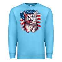 Ocean Blue cat2 Premium Sweatshirt - Unal Design