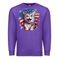 Purple cat2 Premium Sweatshirt - Unal Design