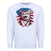White cat2 Premium Sweatshirt - Unal Design