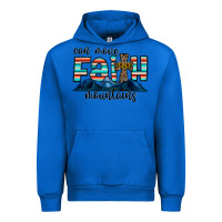 Cobalt can move faith mountains Urban Hoodie - CowhideDigitalArt