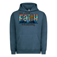 Pigment Midnight Navy can move faith mountains Urban Hoodie - CowhideDigitalArt