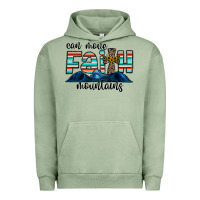 Pigment Oil Green can move faith mountains Urban Hoodie - CowhideDigitalArt