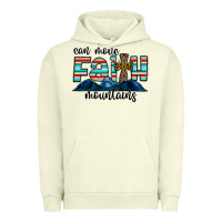 Pigment Pistachio can move faith mountains Urban Hoodie - CowhideDigitalArt