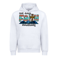 White can move faith mountains Urban Hoodie - CowhideDigitalArt