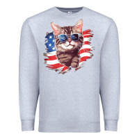 Heather Grey cat2 Premium Sweatshirt - Unal Design