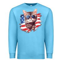 Ocean Blue cat2 Premium Sweatshirt - Unal Design
