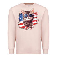 Pale Pink cat2 Premium Sweatshirt - Unal Design