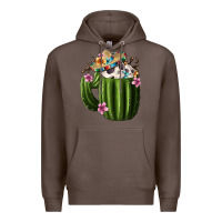 Coffee day of the dead mexican cactus Premium Hoodie - FaDigitalArtStudio