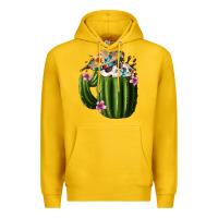 Lemon day of the dead mexican cactus Premium Hoodie - FaDigitalArtStudio