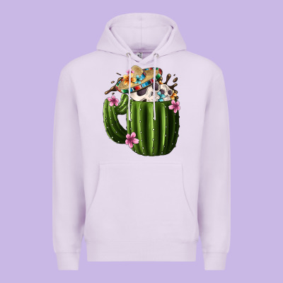 Day Of The Dead Mexican Cactus Premium Hoodie Designed By Fadigitalartstudio