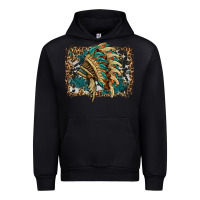 Black indian headdress with background Urban Hoodie - HRA Design Shop