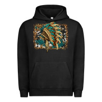 Pigment Black indian headdress with background Urban Hoodie - HRA Design Shop