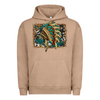 Pigment Burro indian headdress with background Urban Hoodie - HRA Design Shop