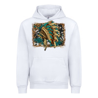 White indian headdress with background Urban Hoodie - HRA Design Shop
