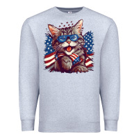 Heather Grey cat4 Premium Sweatshirt - Unal Design