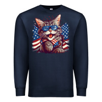 Navy cat4 Premium Sweatshirt - Unal Design
