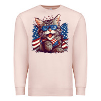 Pale Pink cat4 Premium Sweatshirt - Unal Design