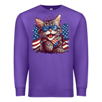 Purple cat4 Premium Sweatshirt - Unal Design