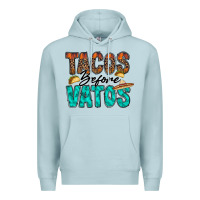 Blue Mist tacos before vatos Premium Hoodie - RacoonDesign