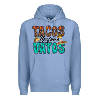 Colony Blue tacos before vatos Premium Hoodie - RacoonDesign