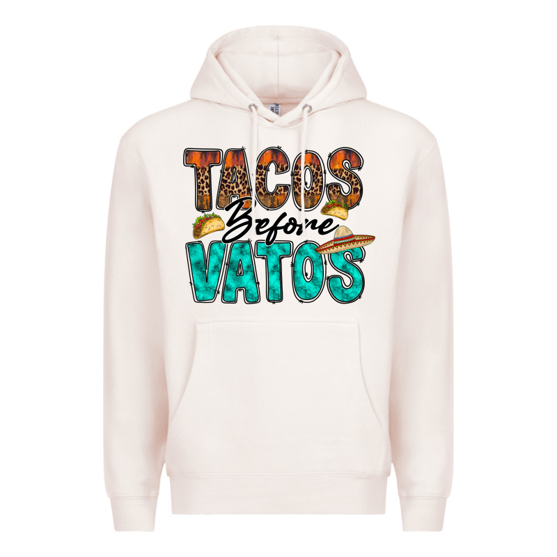 Tacos Before Vatos Premium Hoodie by RacoonDesign | Teevron