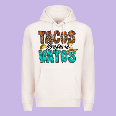 Tacos Before Vatos Premium Hoodie Designed By Racoondesign