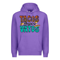 Purple tacos before vatos Premium Hoodie - RacoonDesign