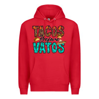 Red tacos before vatos Premium Hoodie - RacoonDesign